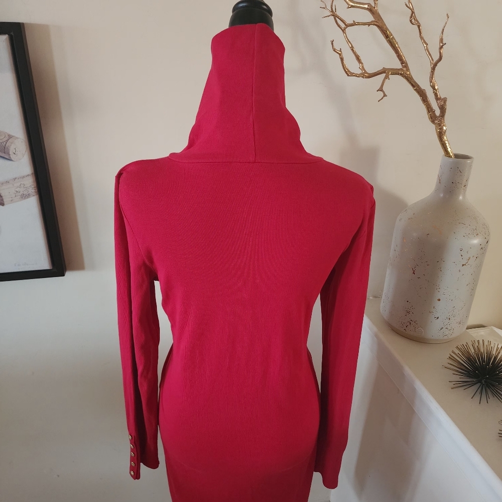 š„Ralph Lauren | Cotton-Blend Turtleneck Dress - Picture 10 of 12